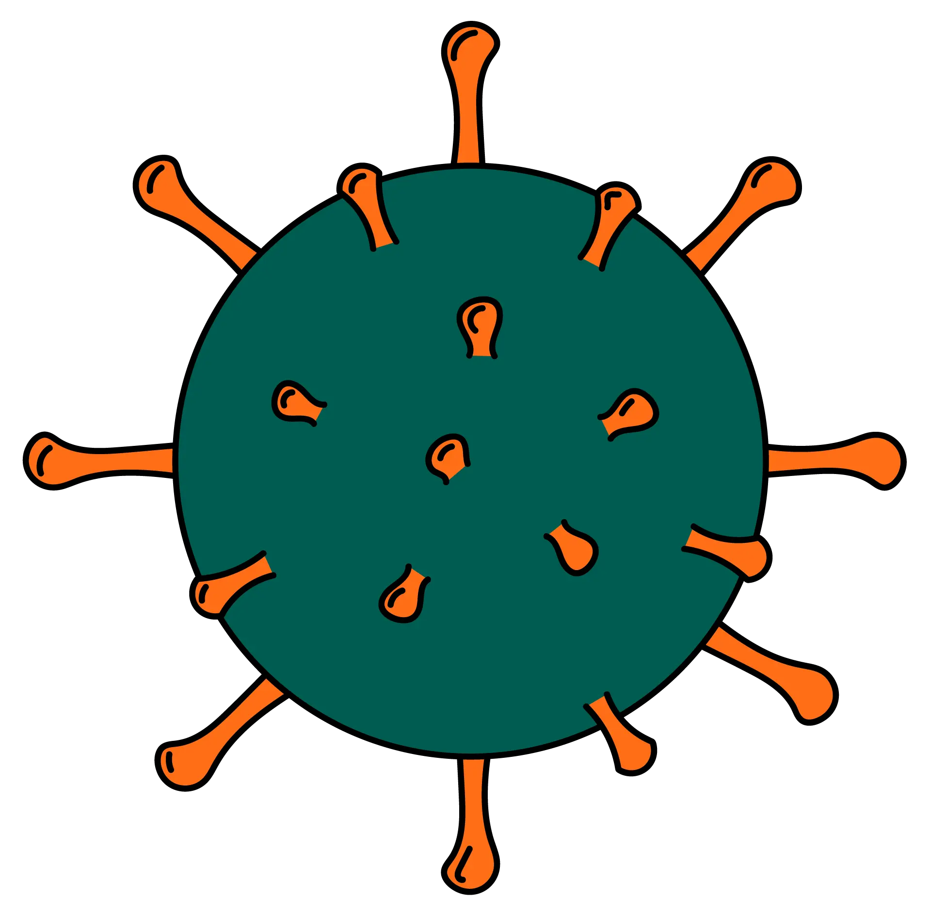 Coronaviruses are named after the crown-like spikes that protrude from their surface.
