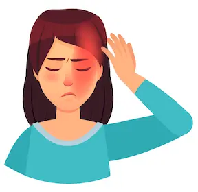 Migraine pain is usually located on one side of the head.