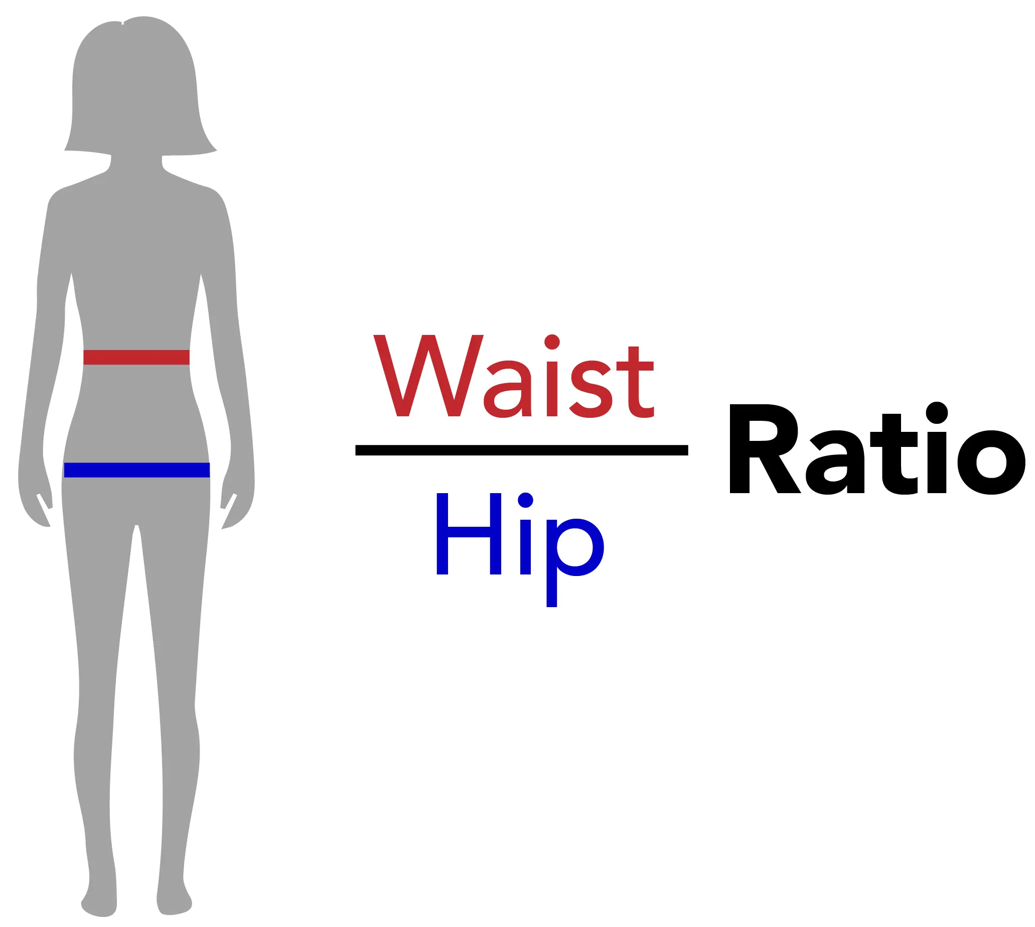 A high waist-to-hip ratio is considered unhealthy.